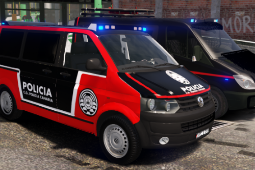 🇮🇨 Cuerpo General de la Policia Nacional Canaria 2010 Volkswagen Transporter T5 [ELS-Replace]